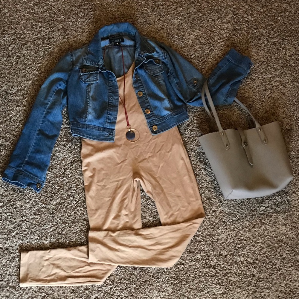 Nude Spandex Jumpsuit